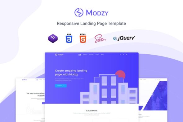 Modzy - Landing Page Template