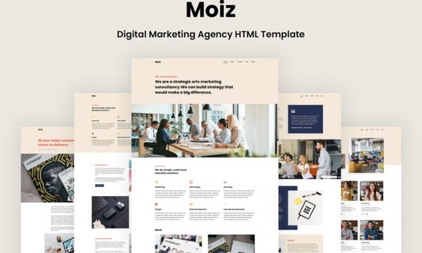 Moiz - Digital Marketing Agency HTML Template