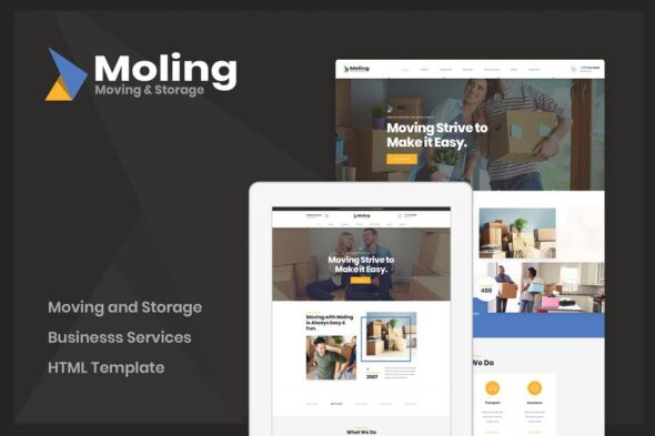 Moling - Moving and Storage Services HTML Template