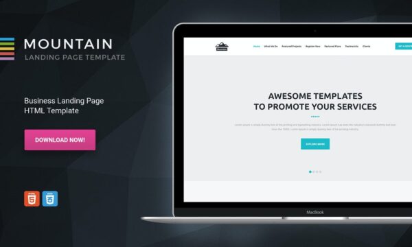 Mountain - Business HTML Landing Page