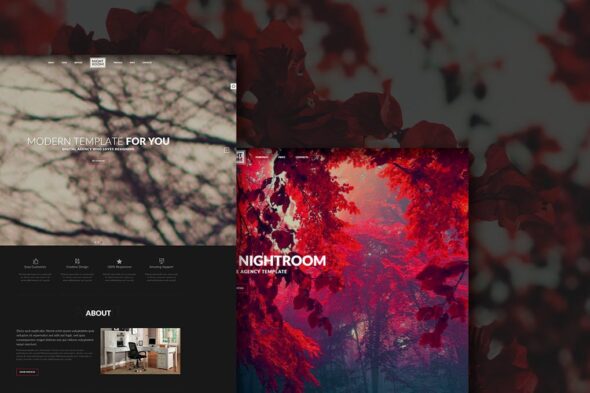 Night Room Creative Dark Template
