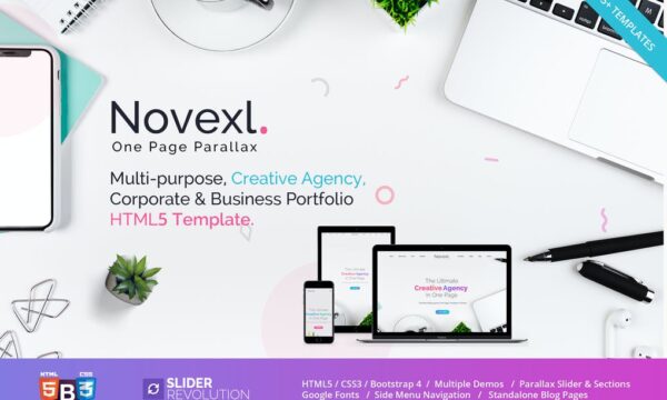 Novexl - Creative One Page HTML
