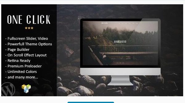 One Click – Parallax One Page Wordpress Theme