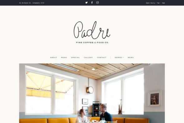 Padre Cafe & Restaurant HTML Template