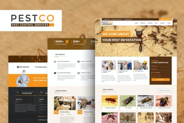 Pestco - Pest Control HTML Template
