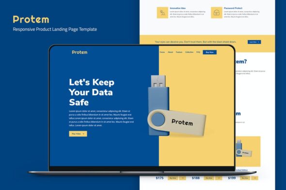Protem - Product Landing Page Template