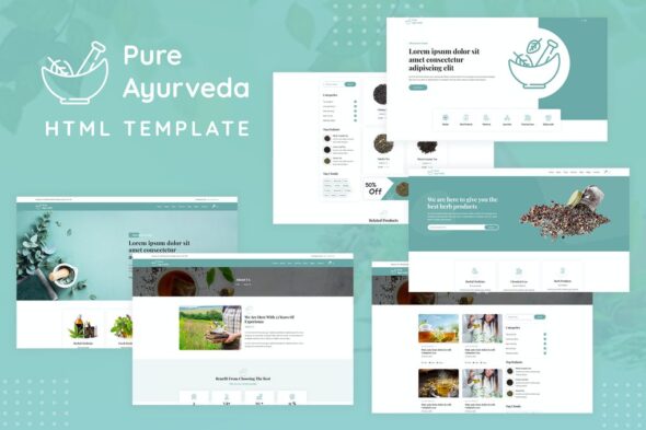Pure Ayurveda - Responsive HTML Template