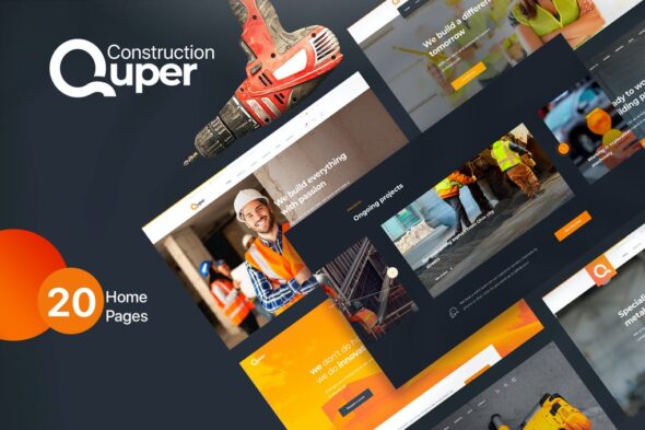 Quper - HTML5 CSS3 Construction Template