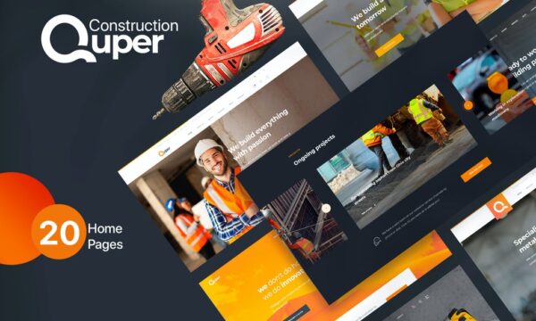 Quper - HTML5 CSS3 Construction Template