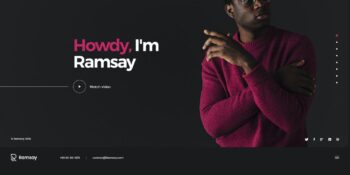 Ramsay - Personal Onepage HTML Template