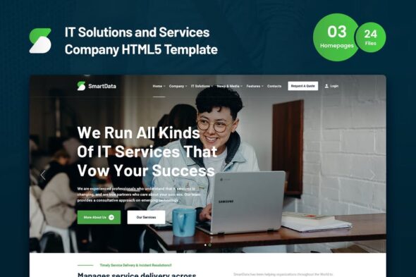 Smartdata - IT Services and Solutions HTML5 Template