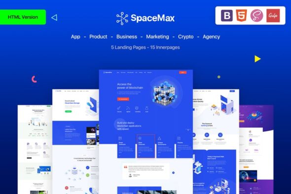 SpaceMax - Multipurpose HTML Landing page