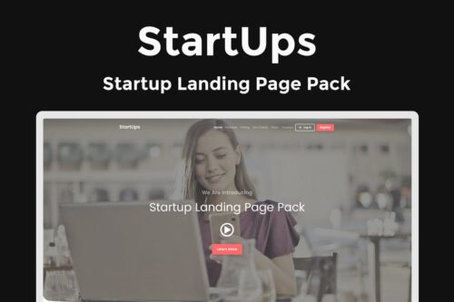 Startups - Landing page
