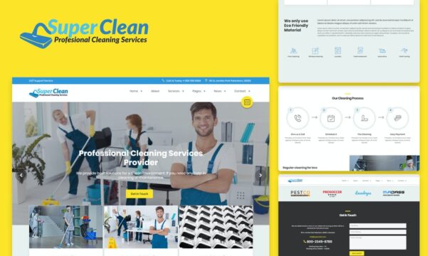 Super Clean - Cleaning Services HTML Template