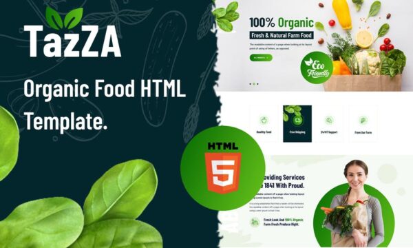TazZa - HTML5 Organic Food Template