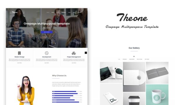 Theone - Onepage Multiporpose Template