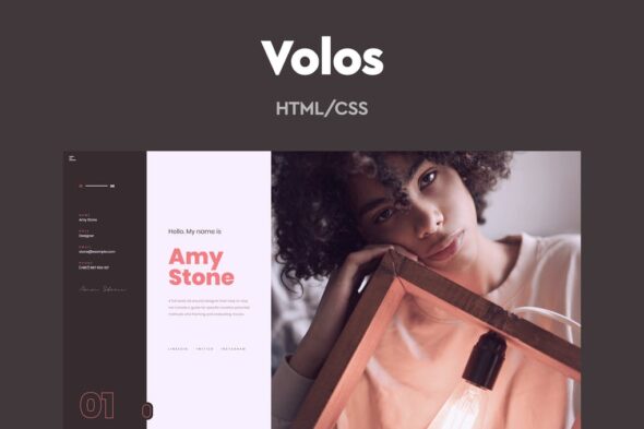 Volos - One Page Resume HTML Template
