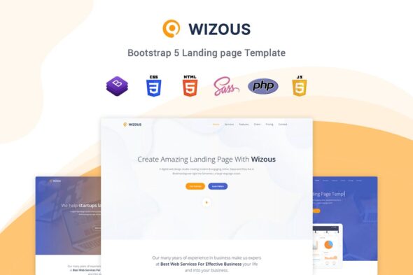 Wizous - Bootstrap 5 Landing Page Template