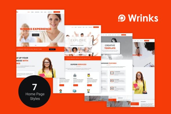 Wrinks - Multipages Business HTML5 Template