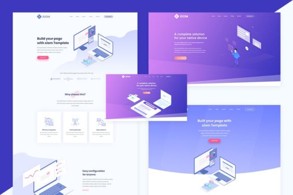 XIOM - SaaS, Software and Startup HTML Template