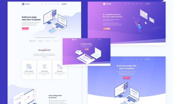 XIOM - SaaS, Software and Startup HTML Template