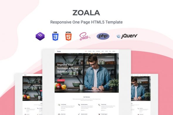 Zoala - One Page HTML5 Template