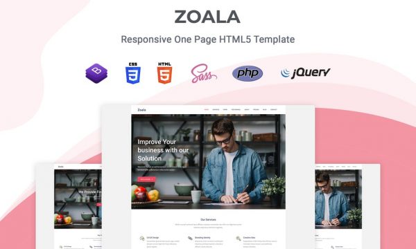 Zoala - One Page HTML5 Template