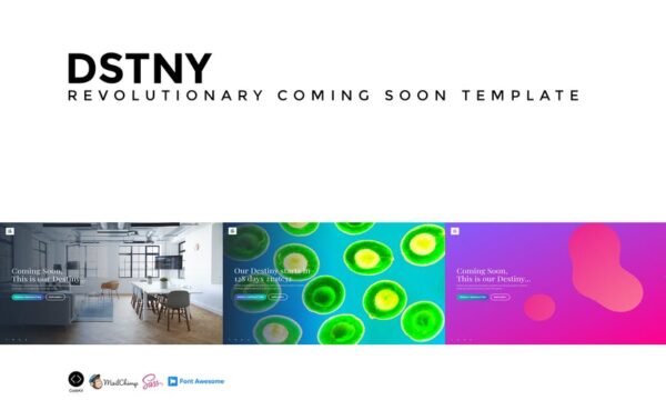 DSTNY - Revolutionary Coming Soon Template