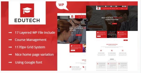Edutech - Education WordPress Theme