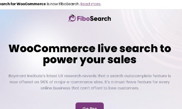 FiboSearch Pro - AJAX Search for WooCommerce
