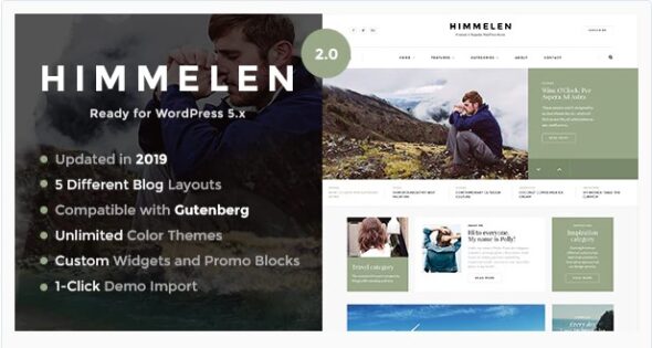 Himmelen - Personal Minimal WordPress Blog Theme