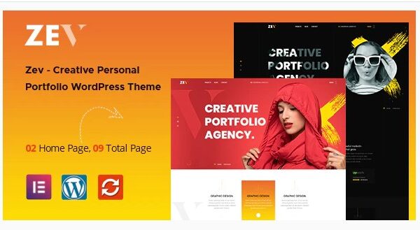 Zev – Creative Personal Portfolio WordPress Theme