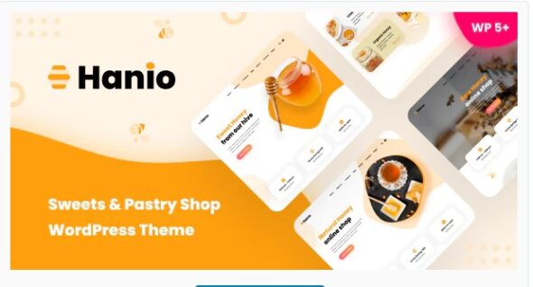 Hanio - Sweets & Pastry Shop WordPress Theme