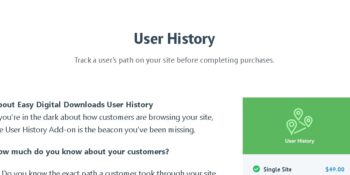 Easy Digital Downloads User History
