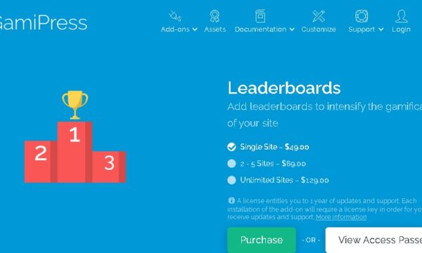 GamiPress Leaderboards – WordPress Plugin