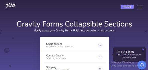Gravity Forms Collapsible Sections