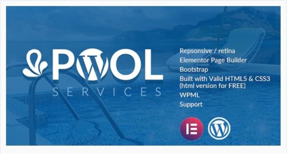 Pool Services WordPress Theme + RTL