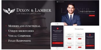 Dixon & Lamber Law Firm WordPress Theme