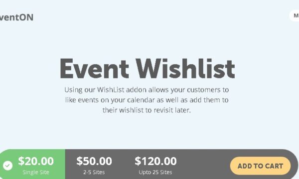 EventOn Wishlist Add-on