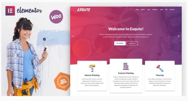 Exqute - Painting Company WordPress Theme