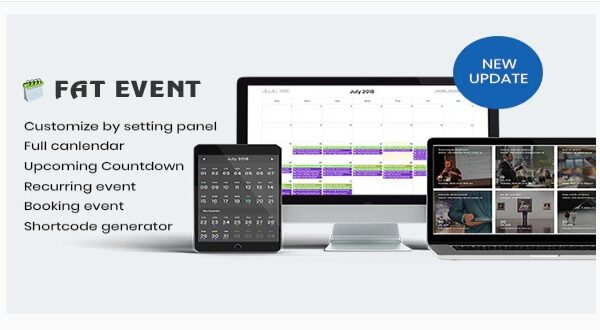 FAT Event - WordPress Event and Calendar Booking