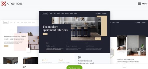 Moon – stylish theme for architecture and interior websites