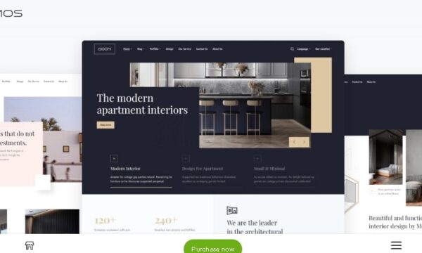 Moon – stylish theme for architecture and interior websites