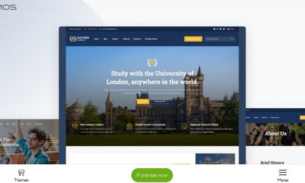 Saturn – university and education WordPress theme