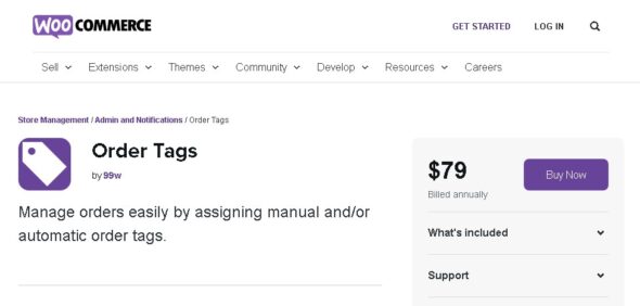 Woocommerce Order Tags