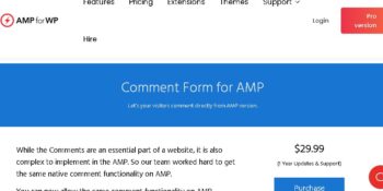 Comment Form for AMP