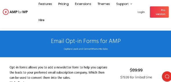 Email Opt-in Forms for AMP