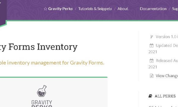 Gravity Perks Inventory