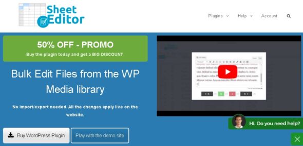 WP Sheet Editor – Media Library Premium