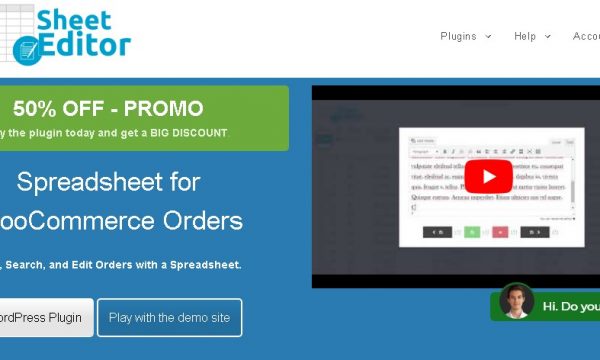 WP Sheet Editor – WooCommerce Orders Pro